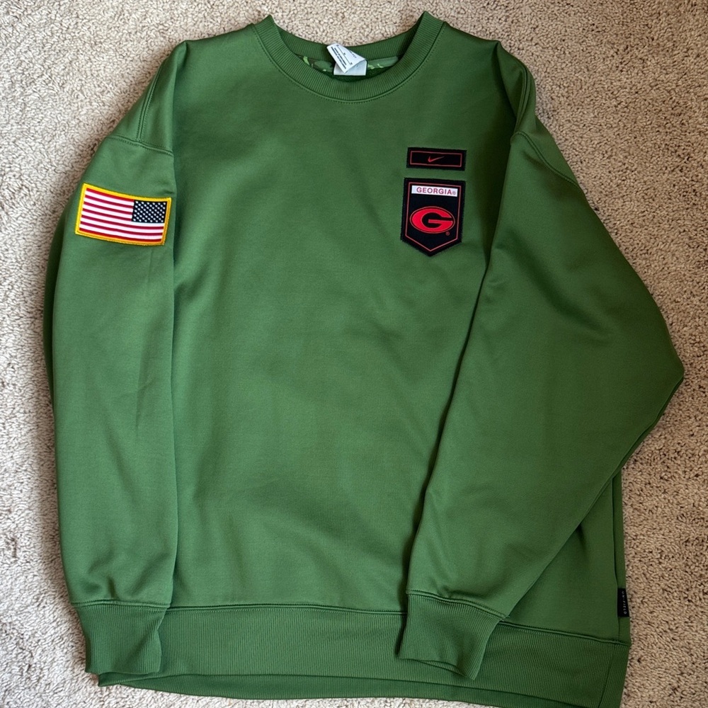 Georgia Nike Crewneck Sideline Sweater